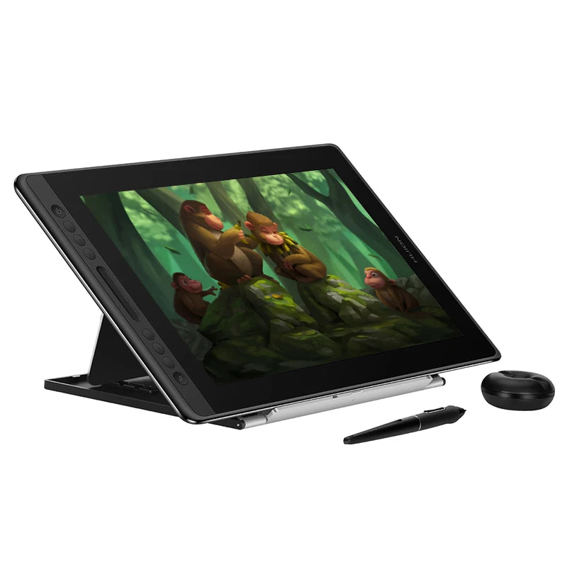 HUION Kamvas Pro 16 Graphics Tablet Display 120%sRGB Drawing Pen Tablet Monitor 8192 Levels Tilt Function Stylus Shortcut Keys