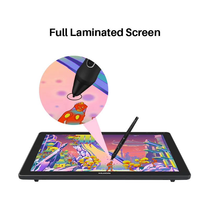 23.8 Inch HUION Kamvas 24 Plus Graphics Tablet Monitor with Screen with Drawing Display Digital Pen