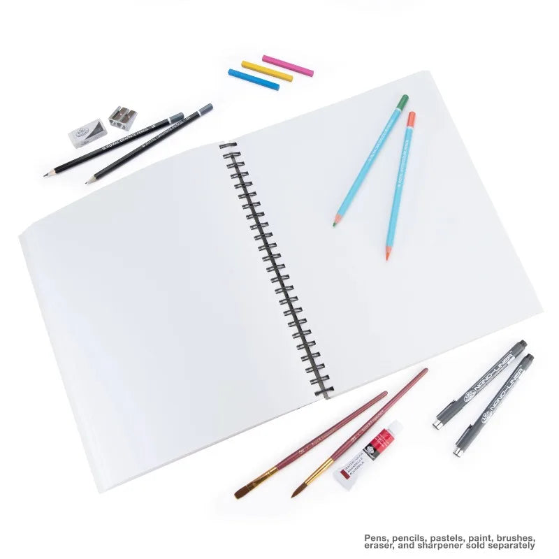 - 9x12" Bee Inspired Mixed Media Spiral bound Artist Pad, 120 Sheets 114lb 185 gsm