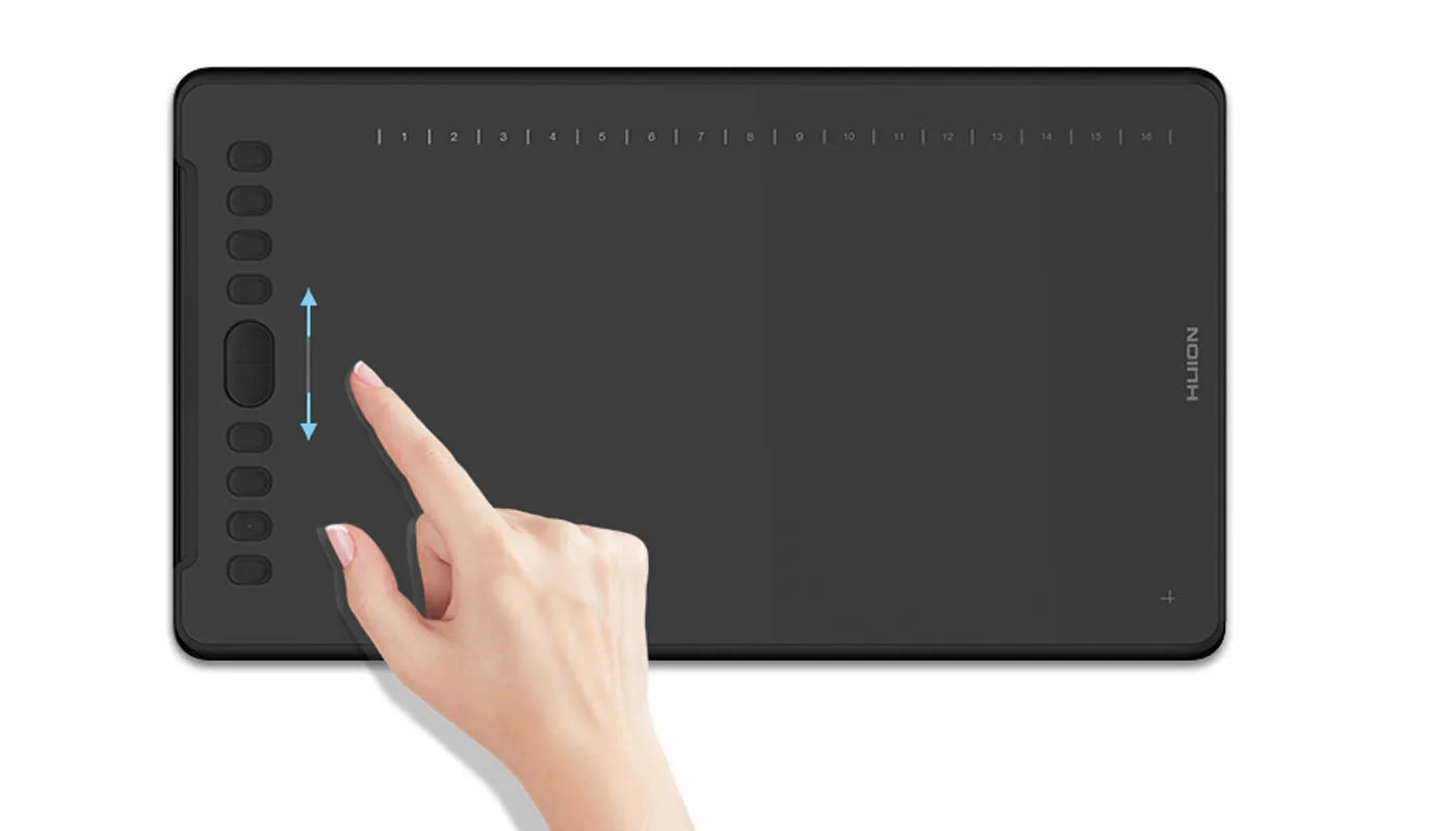 HUION H1161 Digital Tablet Graphics Drawing Tablet Battery-free Pen Stylus with Tilt Function Support Android Win and Mac Device