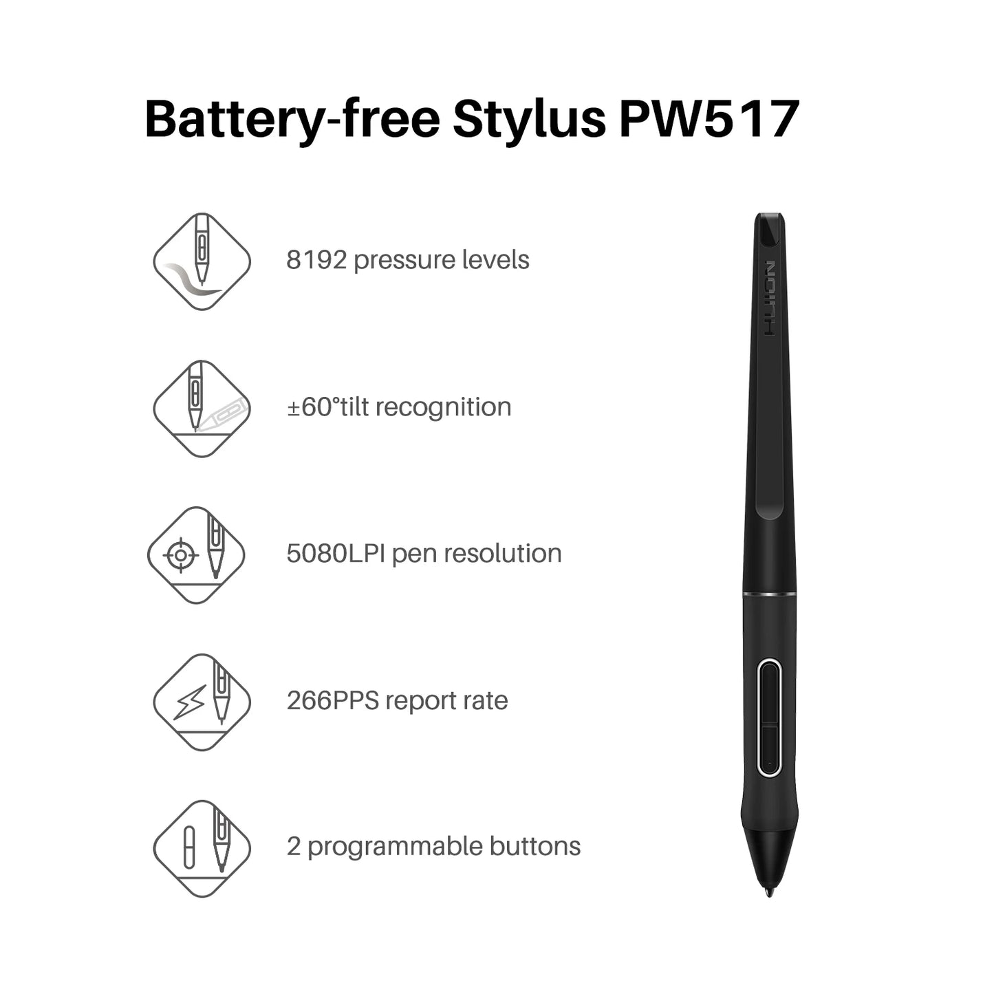 HUION Kamvas 22 Graphics Tablet with Screen Monitor Drawing Pen Display 21.5 Inch 120%s RGB Windows Mac And Android Device