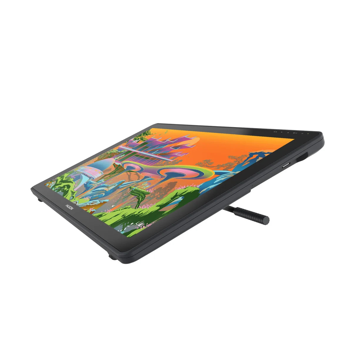 21.5 Inches HUION Kamvas 22 Graphic Pen Tablet Monitor Pen Display Anti-glare Screen 120%s RGB Windows Mac And Android Device