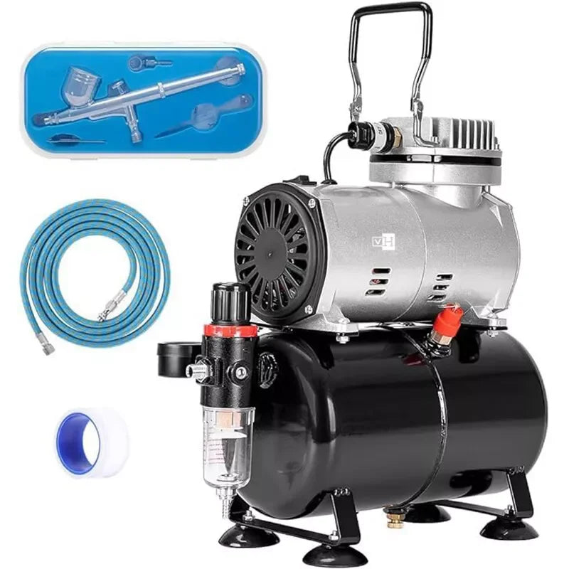 Professional Airbrush Kit Set Airbrush Compressor Art Nail Tattoo Makeup Model