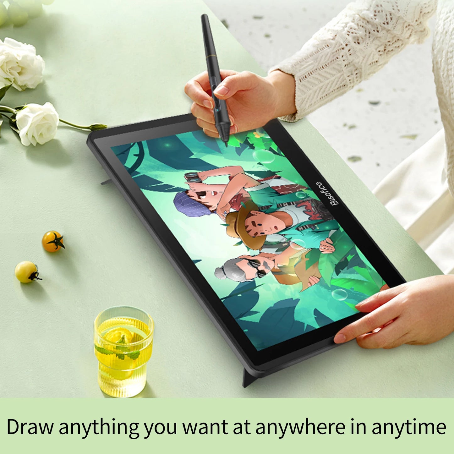 Full Fit HD Screen LCD Graphics Drawing Tablet Monitor 11.6 Inch 1366x768 Display For Hand-drawn Illustration Design Animation