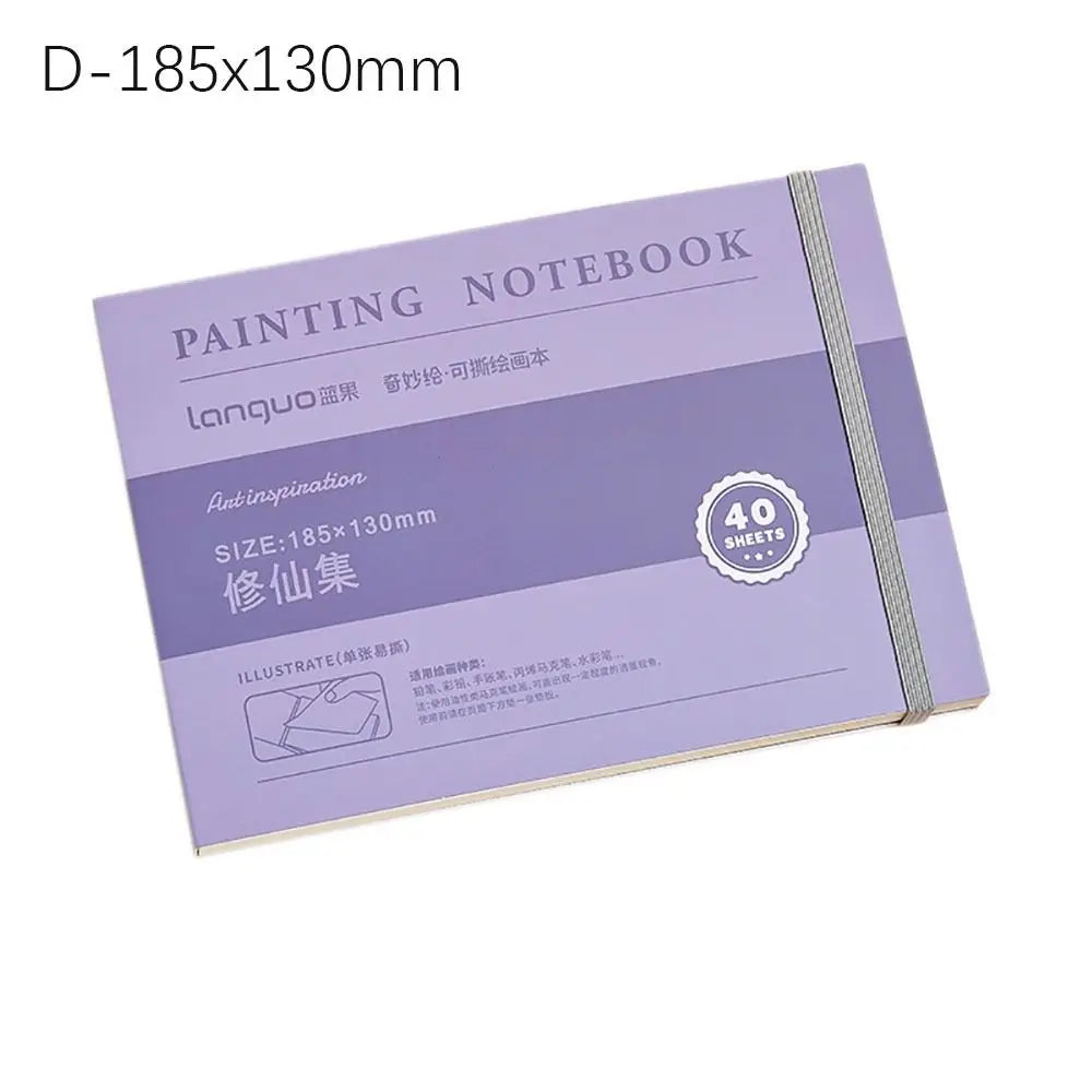 Small Tearable Painting Book Art Supplies Inspiration Record Sketchbook Portable Notebook