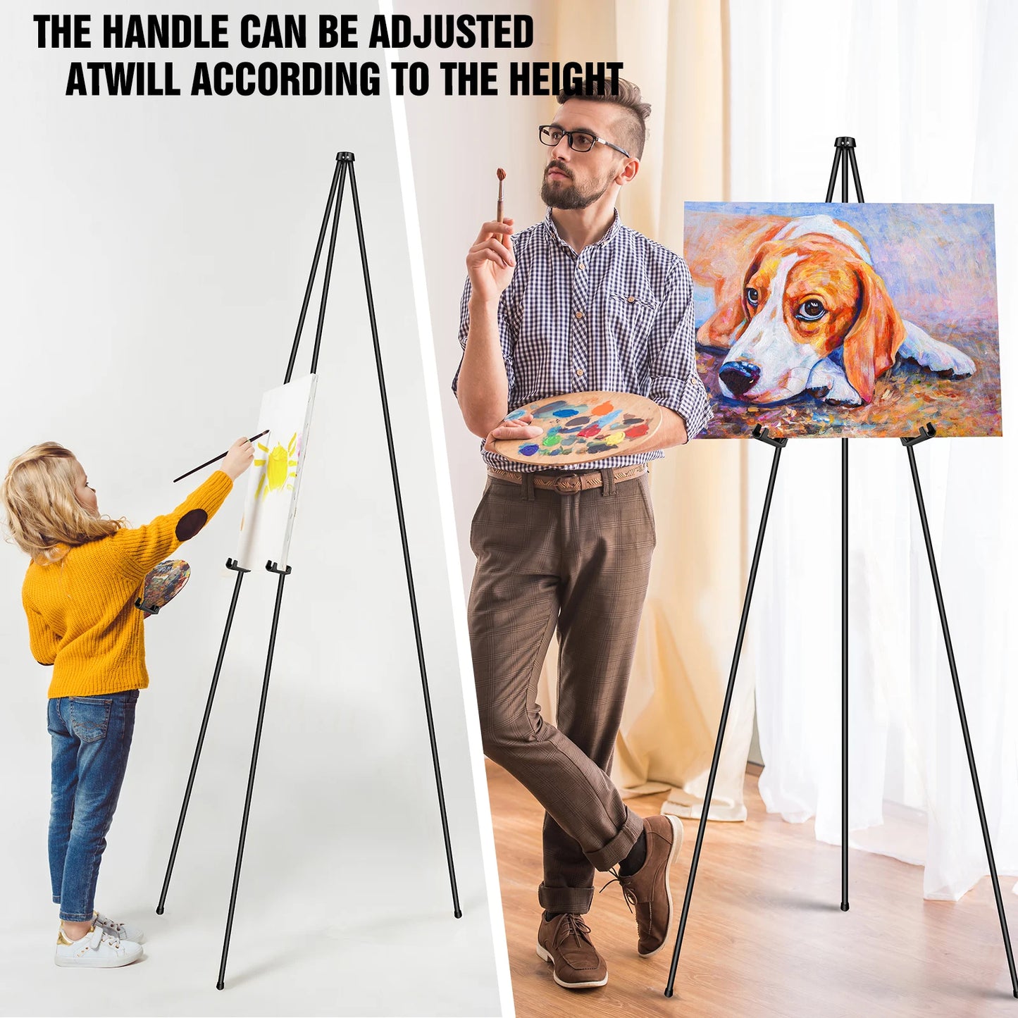 160cm Foldable Artist Ease Display Easel Stand for Painting