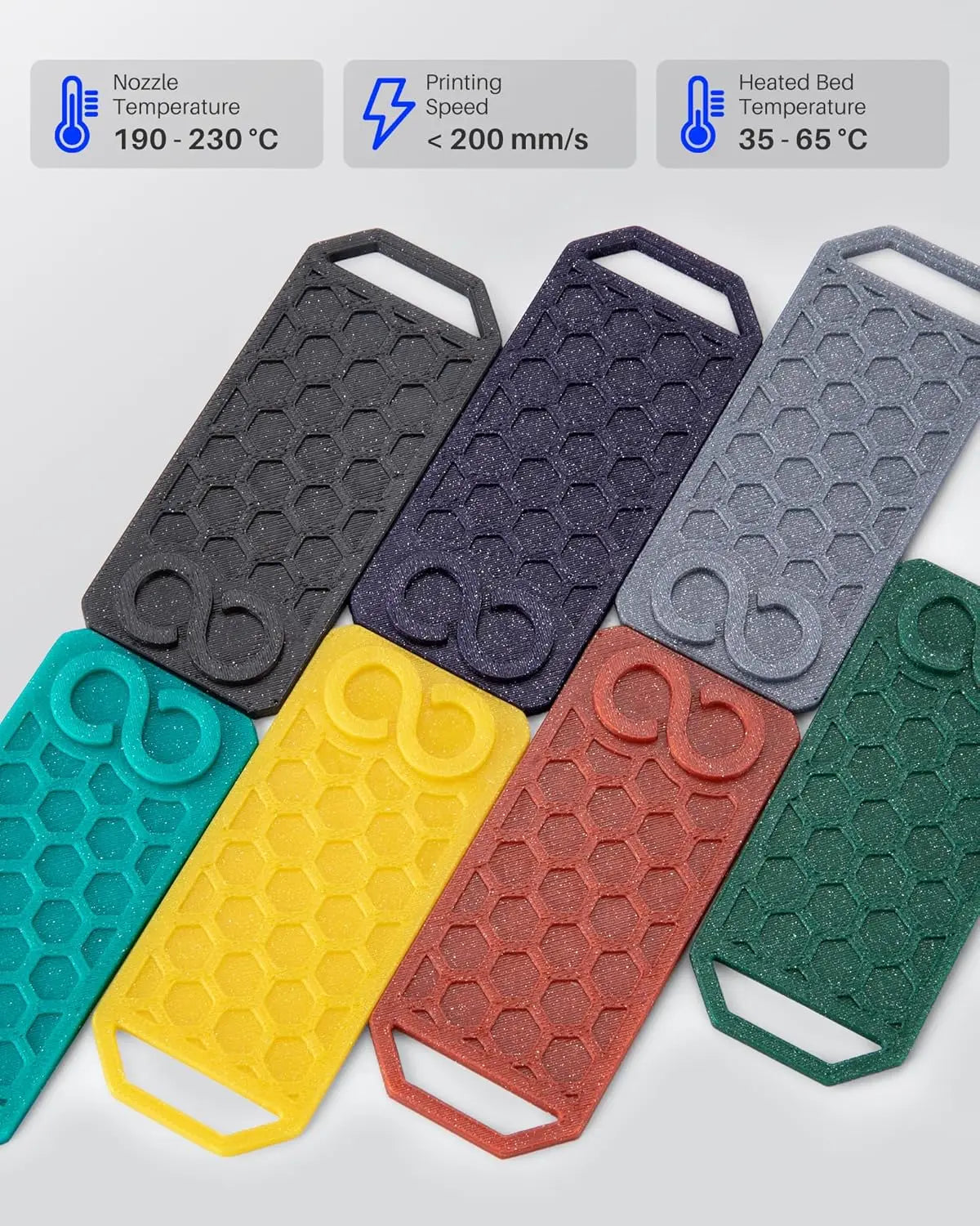 Sparkle PLA Filament 1.75mm Bundle 4KG, Glitter Twinkling 3D Printer Filament Dimensional Accuracy +/- 0.02mm, 4pcs 1kg Spool