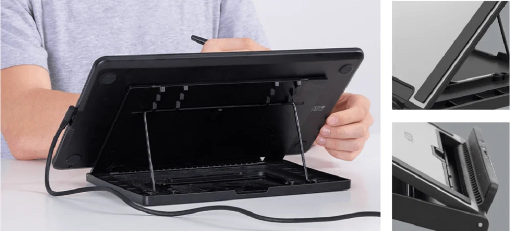 Huion ST300 Adjustable Muti-angle Stand Metal Foldable Bracket for Graphics Monitor for GT-116 GT-133 GS1562