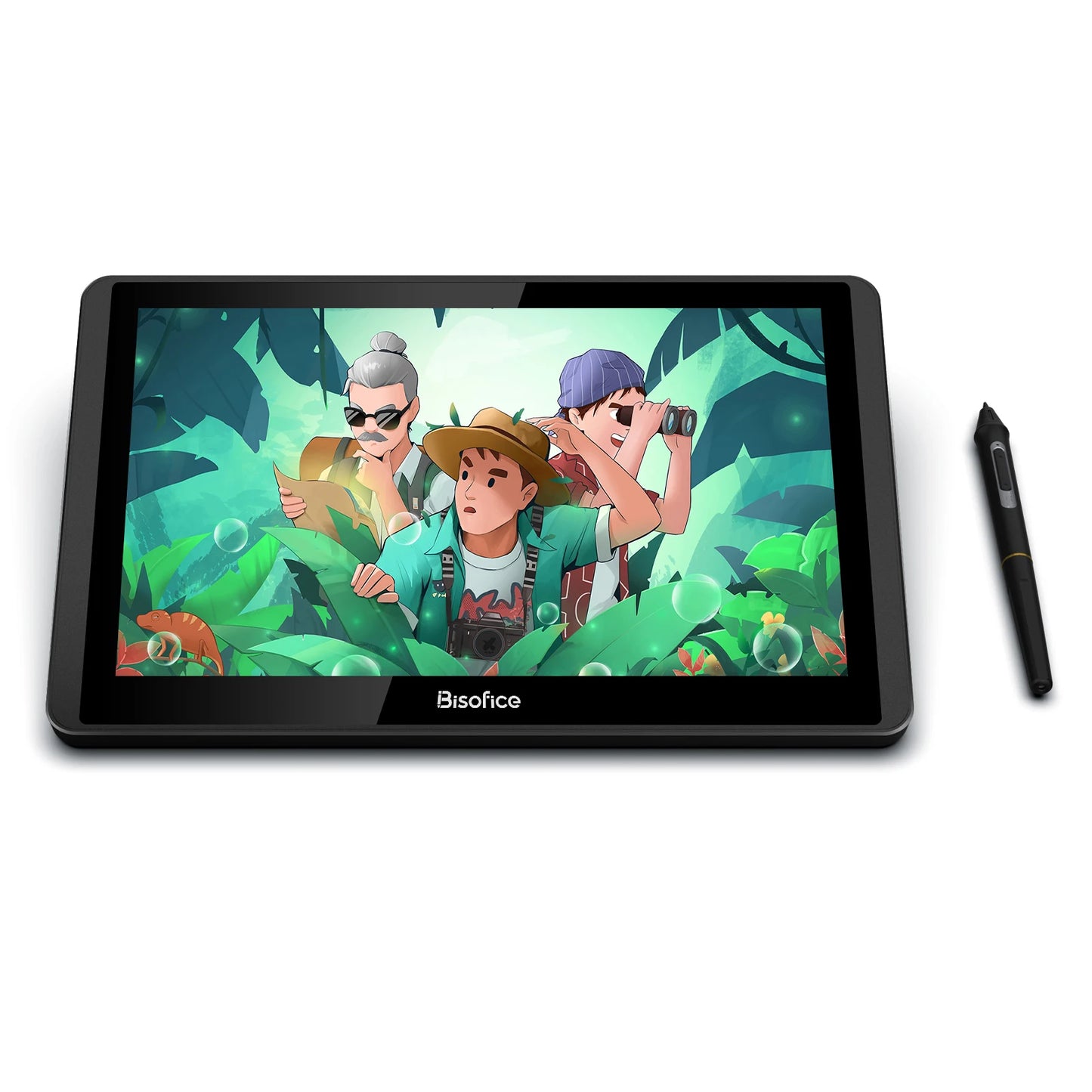 Bisofice 12HD-A H-IPS LCD Graphics Drawing Tablet Monitor 11.6 Inch Size 1366x768 Display 8192 Pressure Level Passive Technology