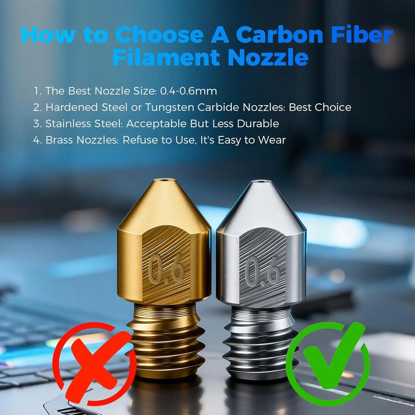 Carbon Fiber Polycarbonate 3D Printer Filament 1.75mm Matte Black 1KG, High Strength & Heat Resistant for Industrial Parts