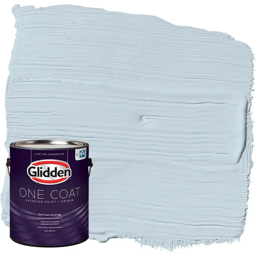 Exterior Paint Primer UV Protection Mildew Resistant Satin Finish 100% Acrylic Wood Brick Concrete Aluminum 1 Coat Coverage 400