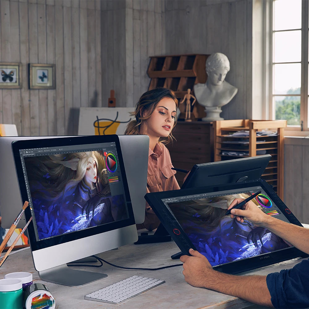 XPPen Artist 24 Pro 23.8 Inch 2K QHD Graphics Tablet Pen Display Drawing Monitor 20 Express Keys Support 60 Tilt for Windows Mac