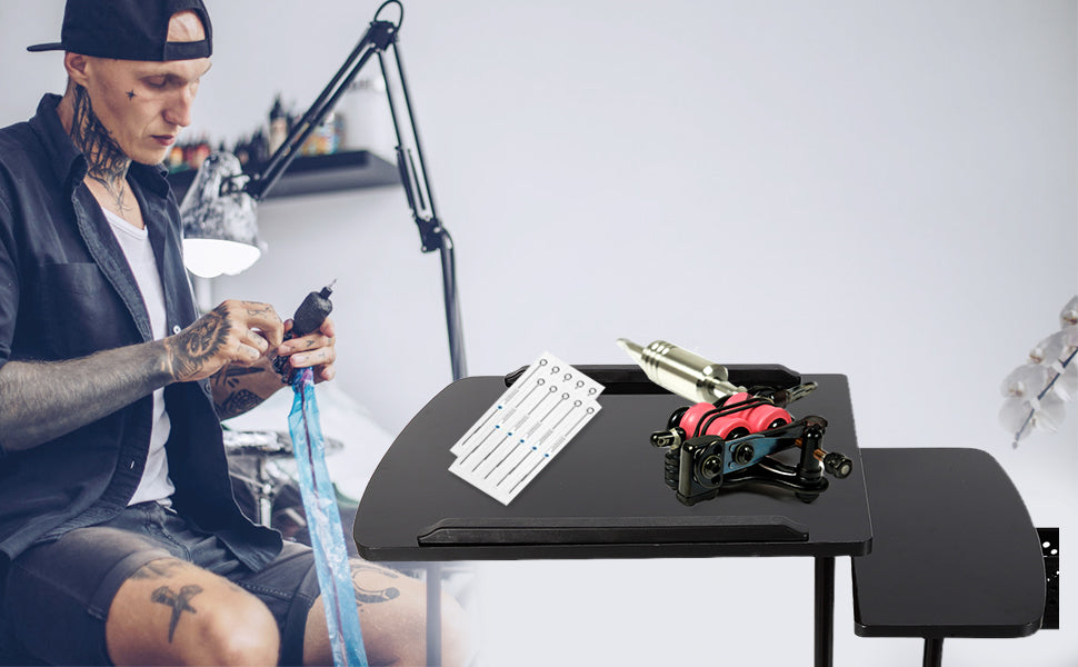 Workstation Tray Shop Adjustable Furniture Collapsible Equipment Portable Desk Workbench Tattoo