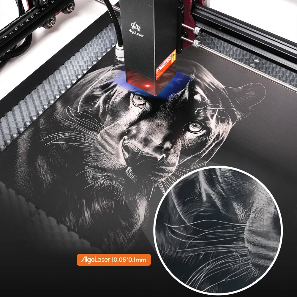 ALGO Laser Engraving Cutting Machine CNC Roller Rotary DIY Printer Graving Tool Powerful Woodworking Metal Wood Leather Acrylic