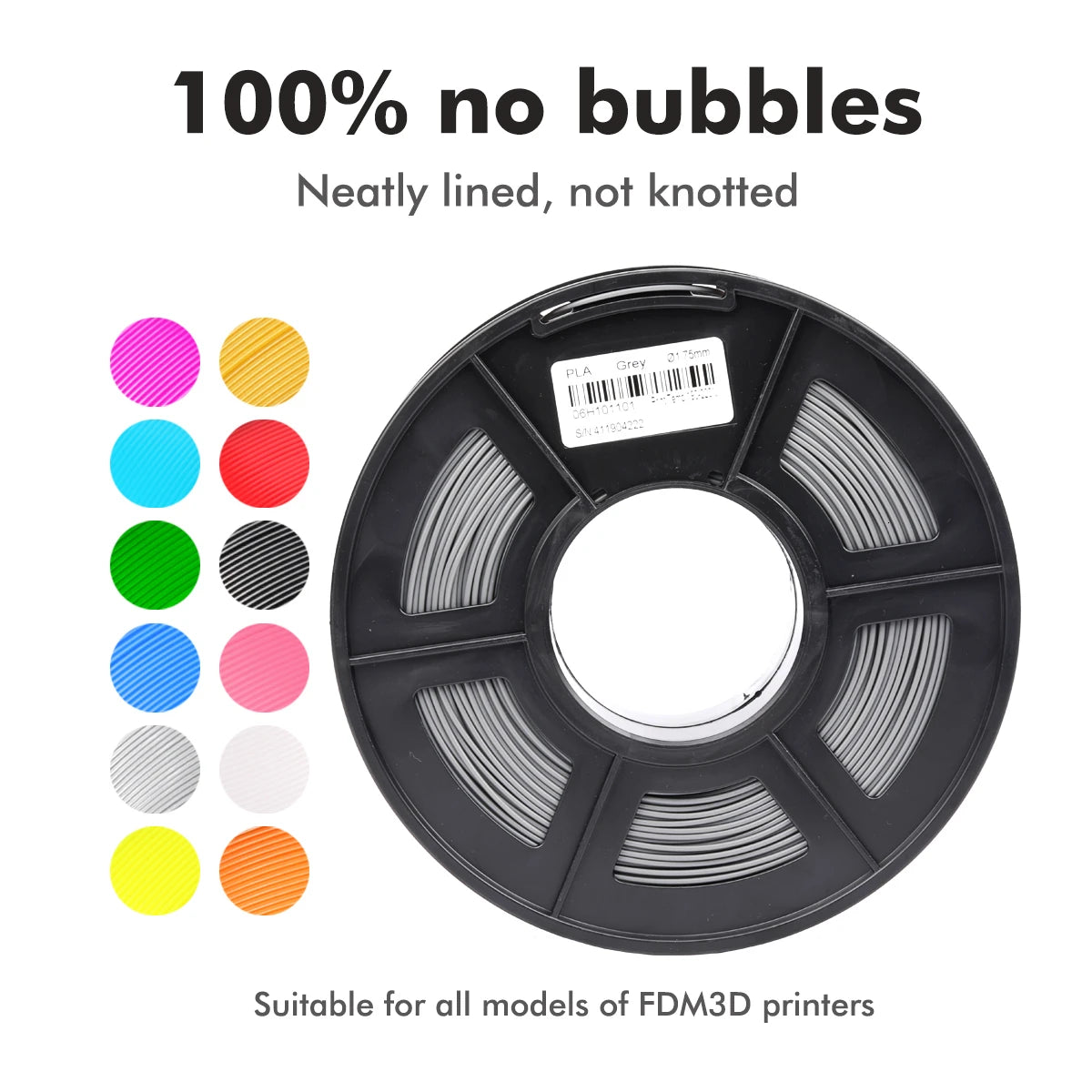 SUNLU 10KG 3D Filament PLA /PLA PLUS Filament 10kg 22 lbs 1.75mm 3D Printer Filament Environmentally friendly High strength PLA