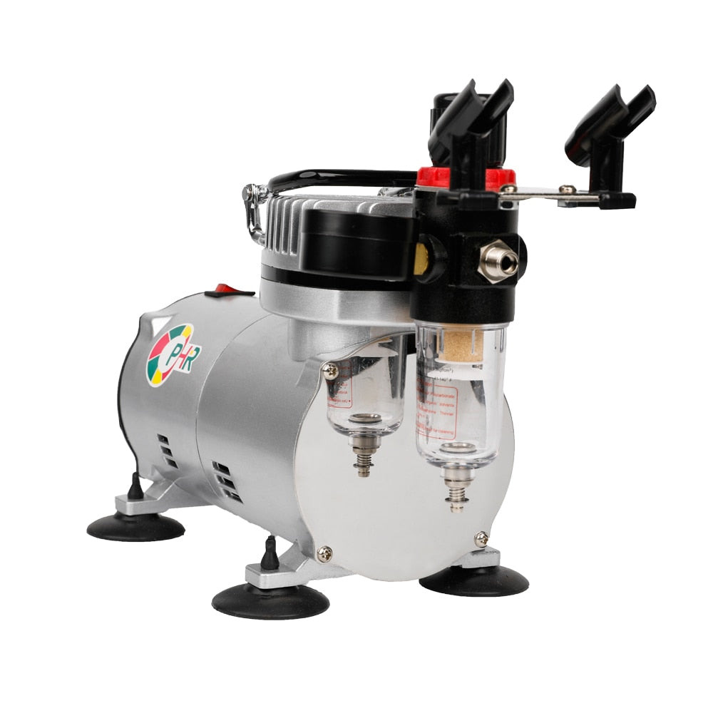 OPHIR PRO Cylinder Piston Compressor 110V/220V Airbrush Compressor for Airbrushing Tattoo Nail Art Hobby Body Paint Makeup_AC089