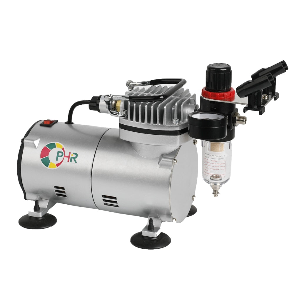 OPHIR PRO Cylinder Piston Compressor 110V/220V Airbrush Compressor for Airbrushing Tattoo Nail Art Hobby Body Paint Makeup_AC089