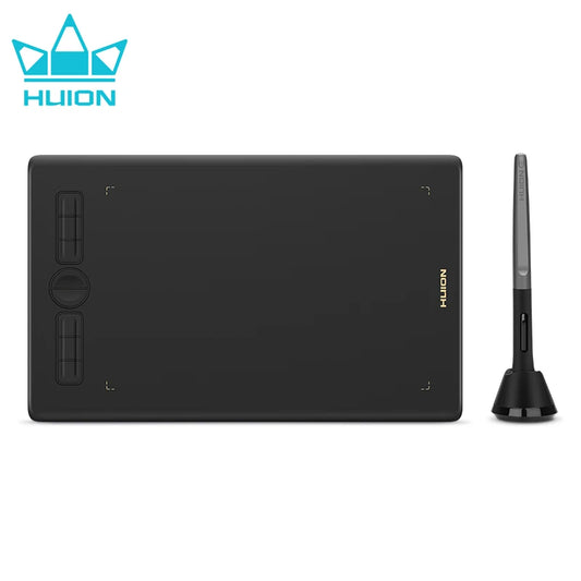 Huion H580X Graphics Tablet Digital Battery-Free Pen Drawing Tablets Signature Pad Linux, MacOS, PC, and Android Device Connectivity