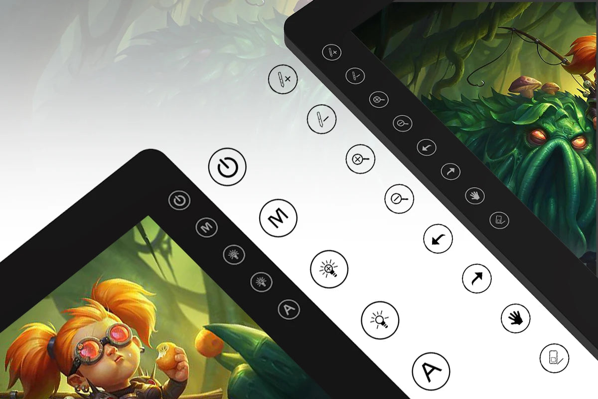 GAOMON PD2200 21.5 Inch Graphic Tablet Display with Full HD 92% NTSC Gamut Screen 8192 levels Battery-free Pen&Tilt Function