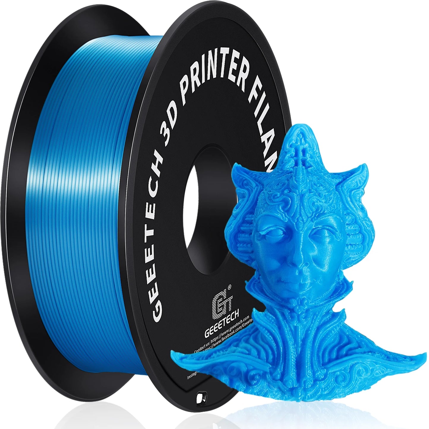 GEEETECH 3d Silk PLA Filament 1kg1.75mm Spool Wire For 3D Printer Material,Safety, Vacuum packaging, special color, Bubble free