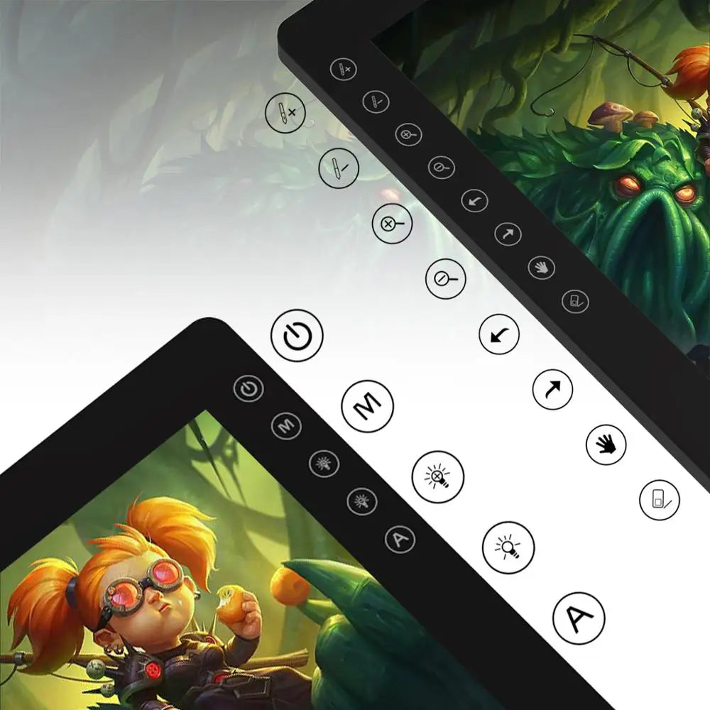 21.5 Inches Gaomon PD2200 Graphics Tablet Anti-Glare Full Lamination Screen Display with 8 Touch Keys Support ±60° Tilt Function
