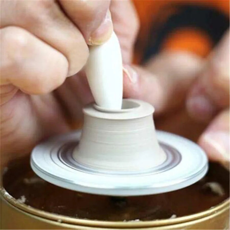 Mini Ceramic Machine 1500RPM Mini Pottery Machine Electric Pottery Wheel DIY Clay Tool with Tray for Adults and Kids Ceramics Art