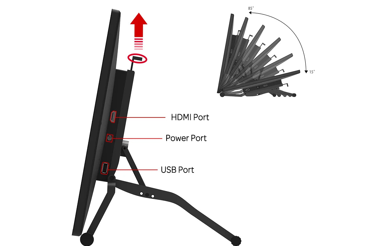 GAOMON PD2200 21.5 Inch Graphic Tablet Display with Full HD 92% NTSC Gamut Screen 8192 levels Battery-free Pen&Tilt Function