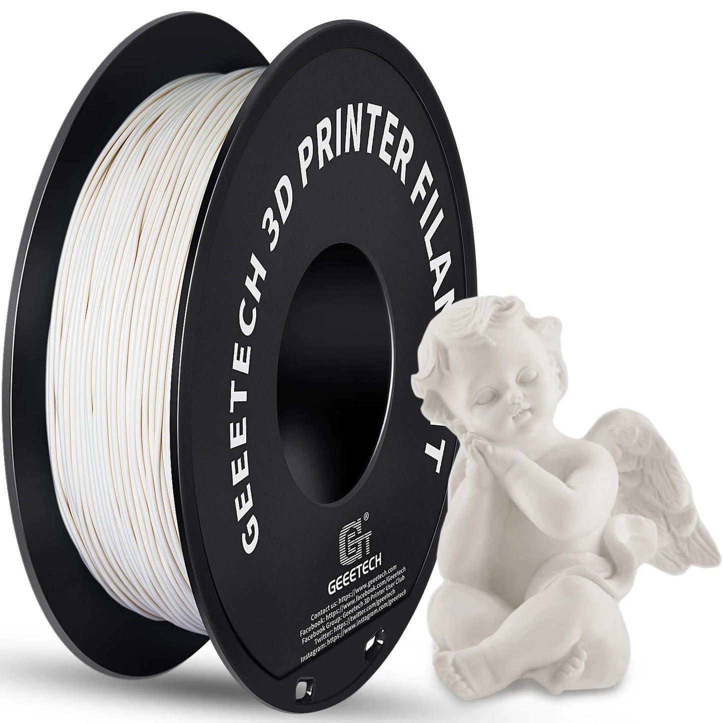 Geeetech Matte Filament PLA 1.75mm 1kg Spool (2.2lbs), 3d printer Material polylactic acid,  frosted texture, Vacuum packaging