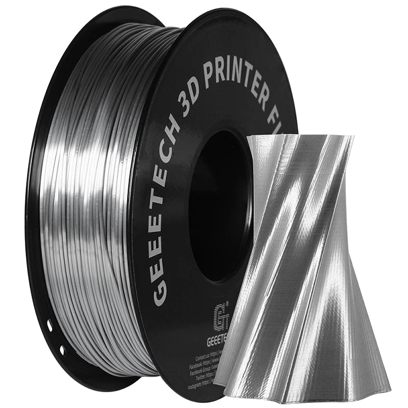 GEEETECH 3d Silk PLA Filament 1kg1.75mm Spool Wire For 3D Printer Material,Safety, Vacuum packaging, special color, Bubble free