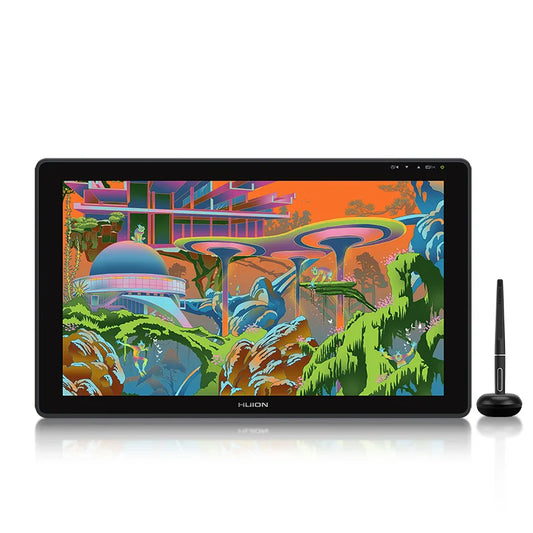 HUION Kamvas 22 Graphic Tablet 21.5 inch Pen Tablet Monitor Screen 120%s RGB Pen Display Anti-glare Support Windows/mac/Android