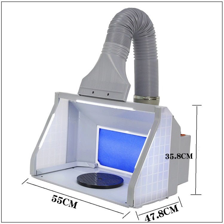 OPHIR Airbrush Spray Booth Hobby Airbrush Spray Booth For Painting All Art, Cake, Craft, Hobby Model AC092LED