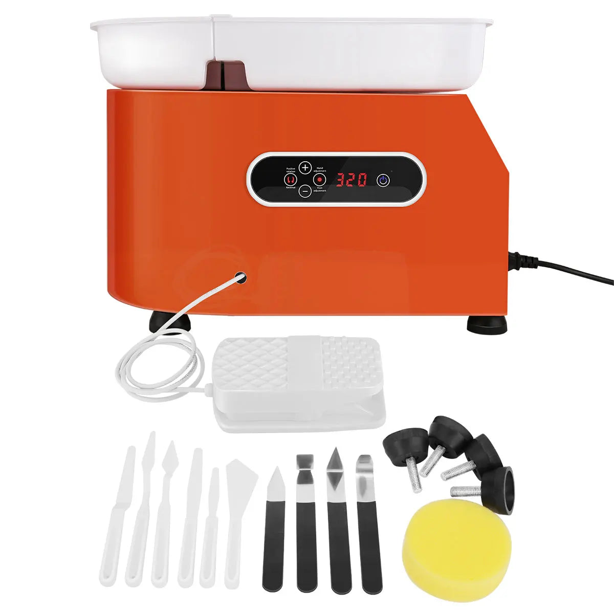 350W 24cm Brushless Electric Pottery Wheel Machine Ceramic Shaping Tool Pottery Art Machine for Ceramic Work Ceramics Clay