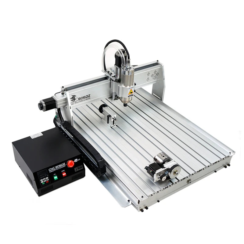 4 Axis CNC Router 6040 3040 8060 USB Port Milling Engraving Machine with Limit Switch for DIY Wood PCB PVC Acrylic Metal Carving