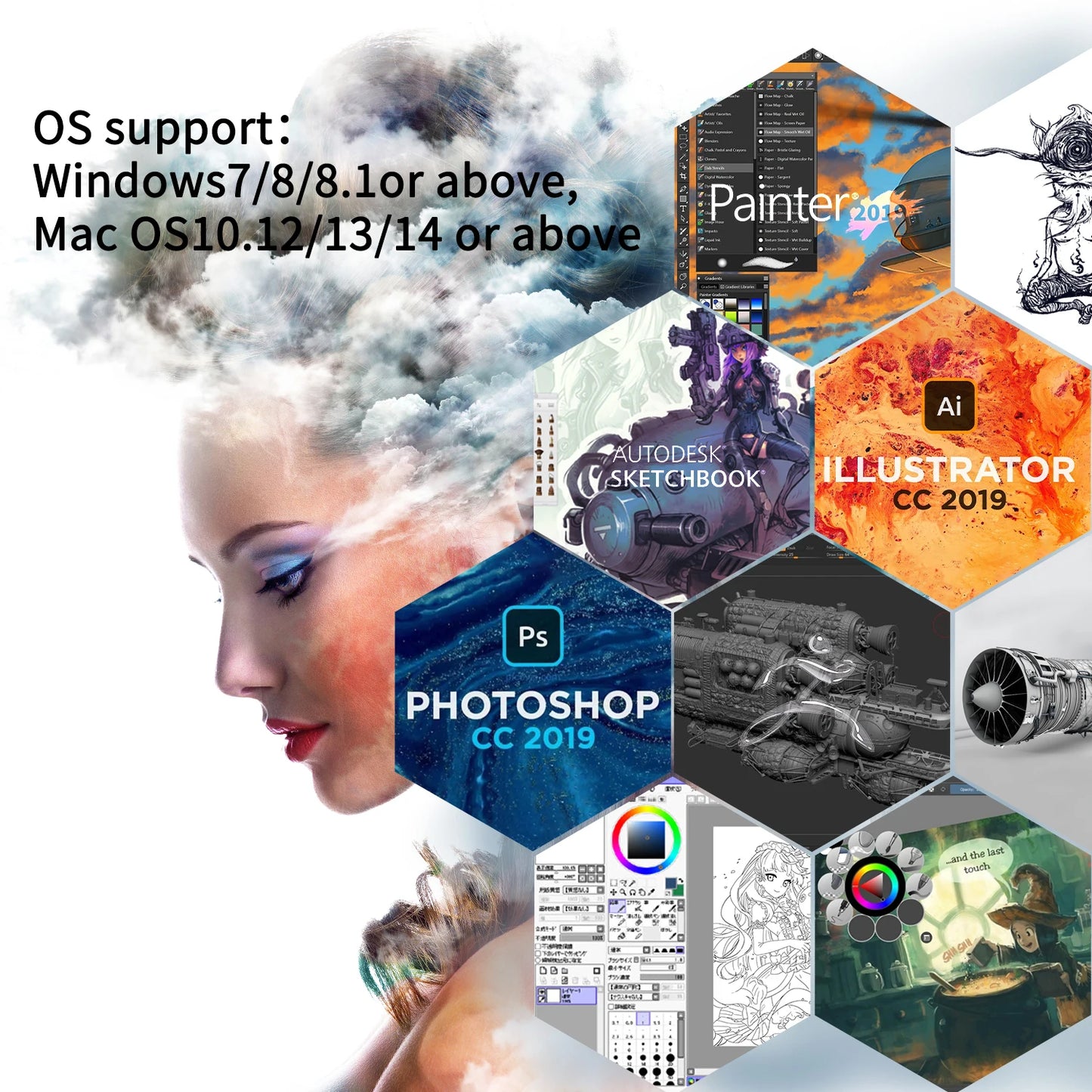 GAOMON Graphics Tablet Monitor PD1561 15.6 Inches Screen Drawing Display for Painting Design Beginners with Battery-free Pen