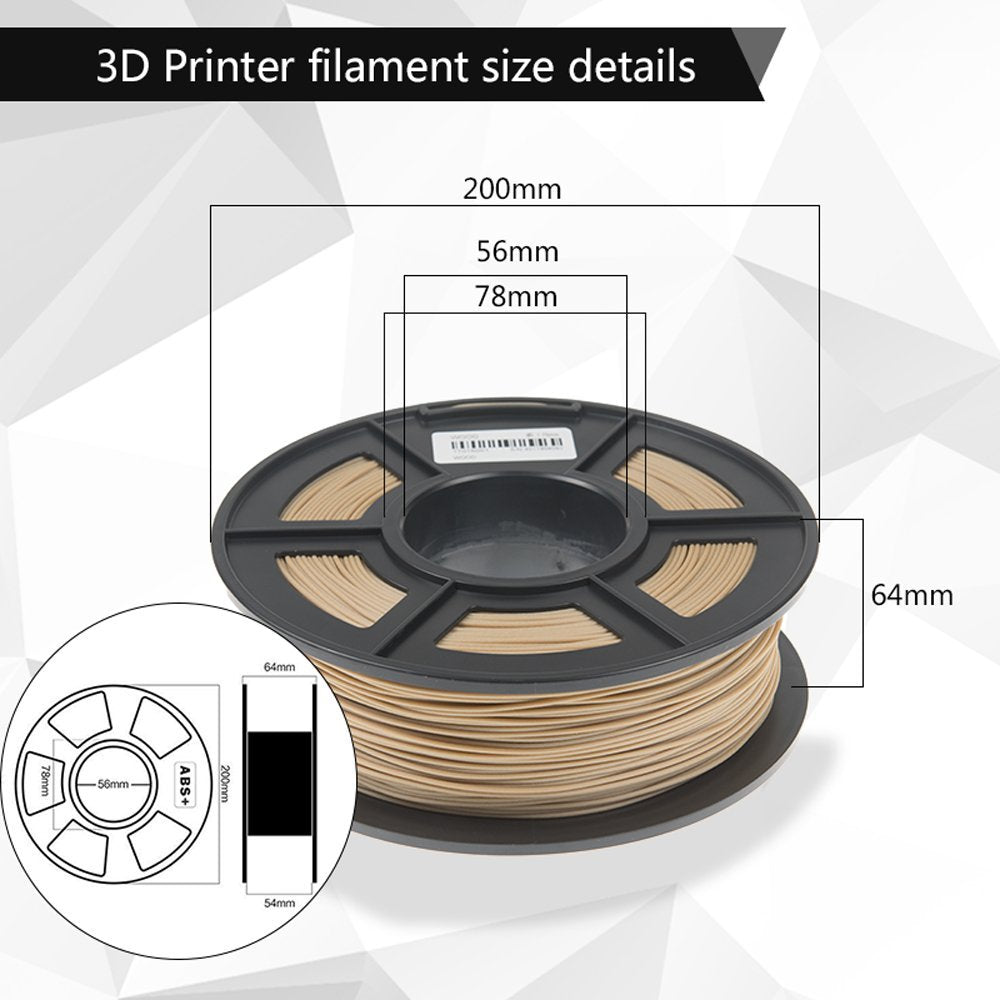 SUNLU wood fiber 3d printer filament PLA&amp;wood 3d filament 1.75mm 1kg wood  for 0.4mm nozzle fine and non-clogging