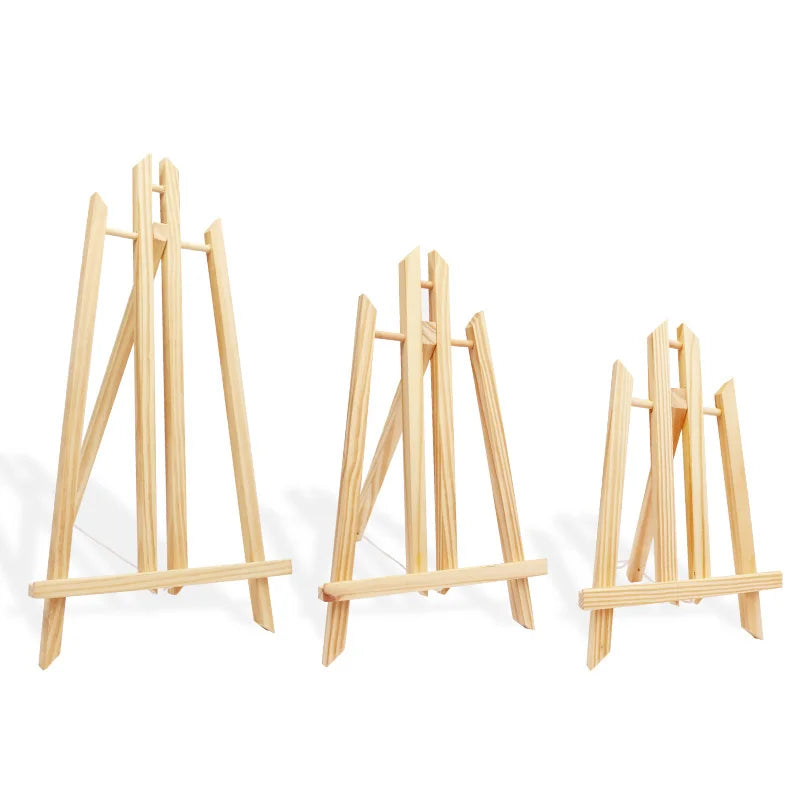 30cm/40cm/50cm/80cm sizes Wood Easel Wooden Art Easel Advertisement Exhibition Display Shelf Holder Studio Artist Painting Stand