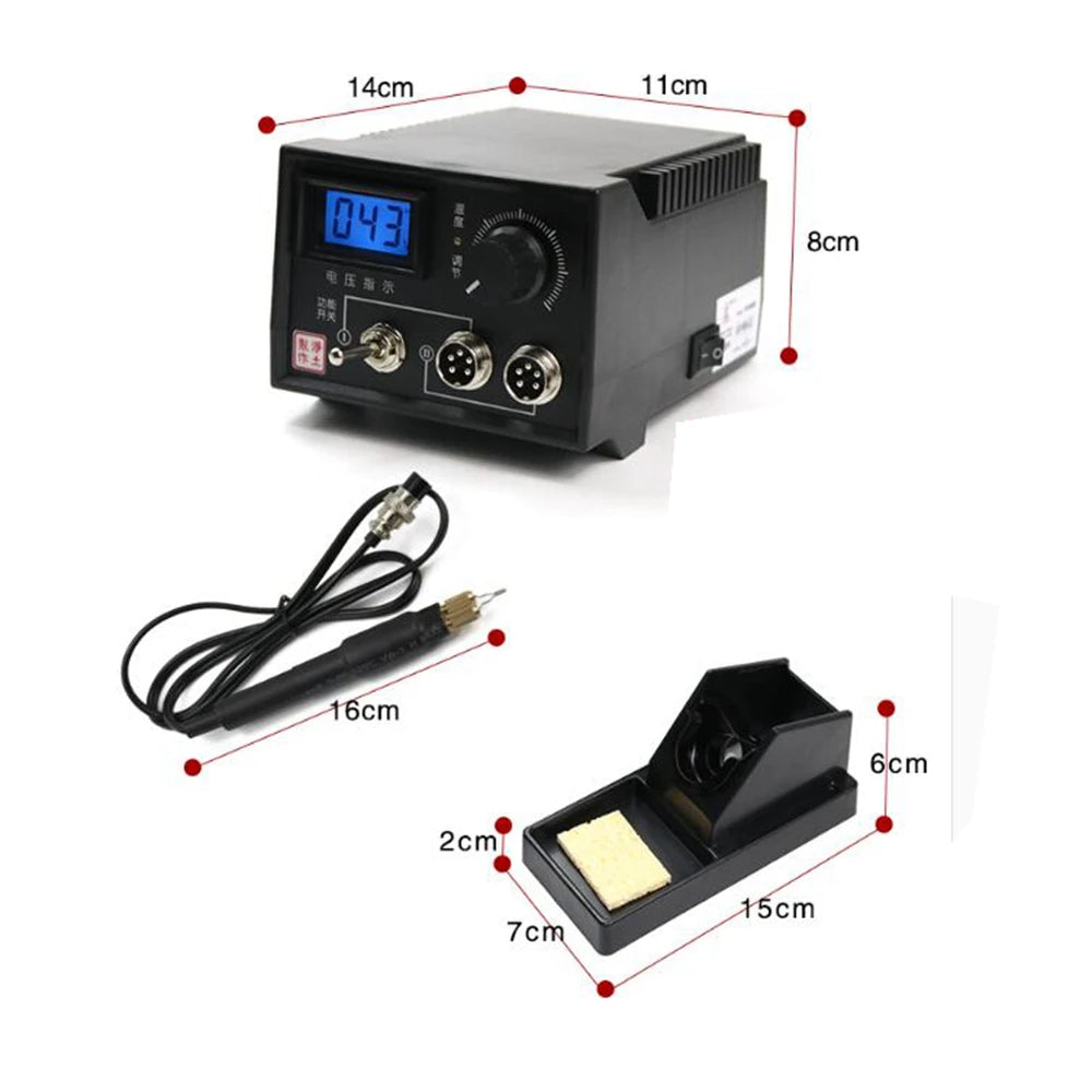 60W Adjustable Wood Burning Kits Pyrography machine Electric iron Digital display Pyrography Set +20pcs Blade Pyrography Machine