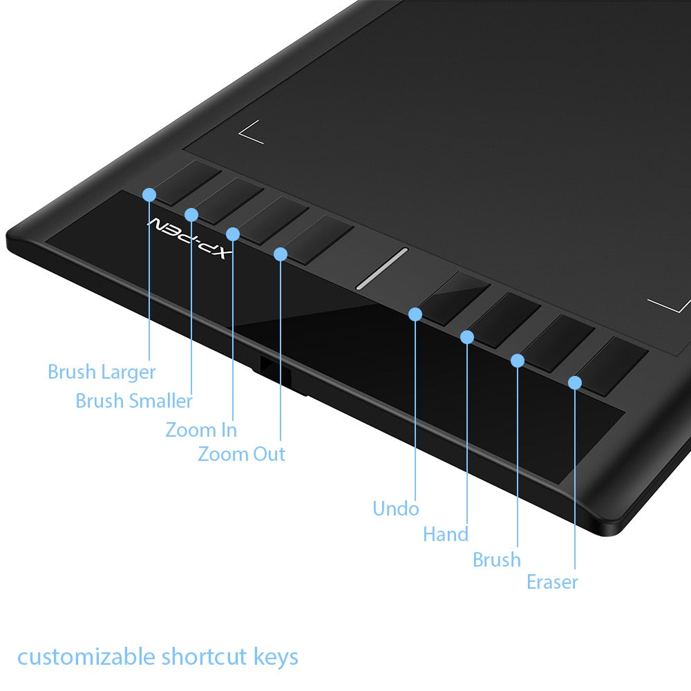 XPPen Star03 V2 Digital Drawing Tablet 10*6 Inch Graphics Tablet with 8 Express Keys 8192 Pressure Levels for Windows Mac