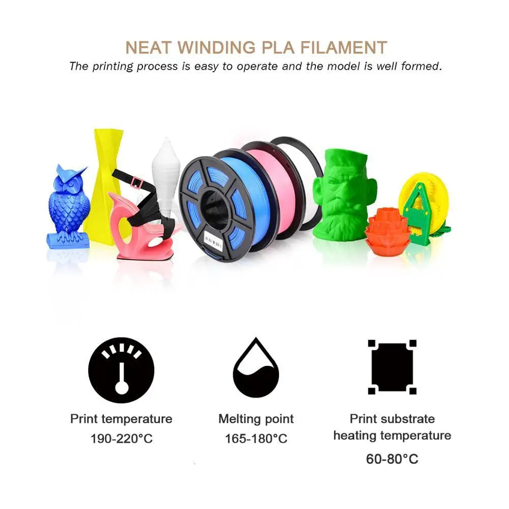 SUNLU 10KG 3D Filament PLA /PLA PLUS Filament 10kg 22 lbs 1.75mm 3D Printer Filament Environmentally friendly High strength PLA