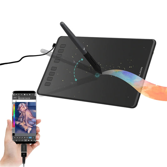 HUION Ultralight Graphic Tablets H640P H950P Digital Tablet Drawing Pen Tablet with Battery-Free Stylus for PC and Android Phone