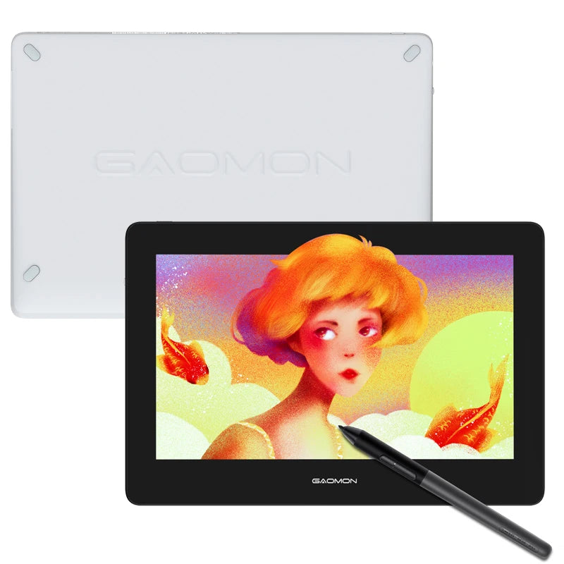 GAOMON PD1320 13.3 Inch Portable Monitor Full Laminated HD 86% NTSC Color Gamut Graphics Tablet Display for Drawing & Painting