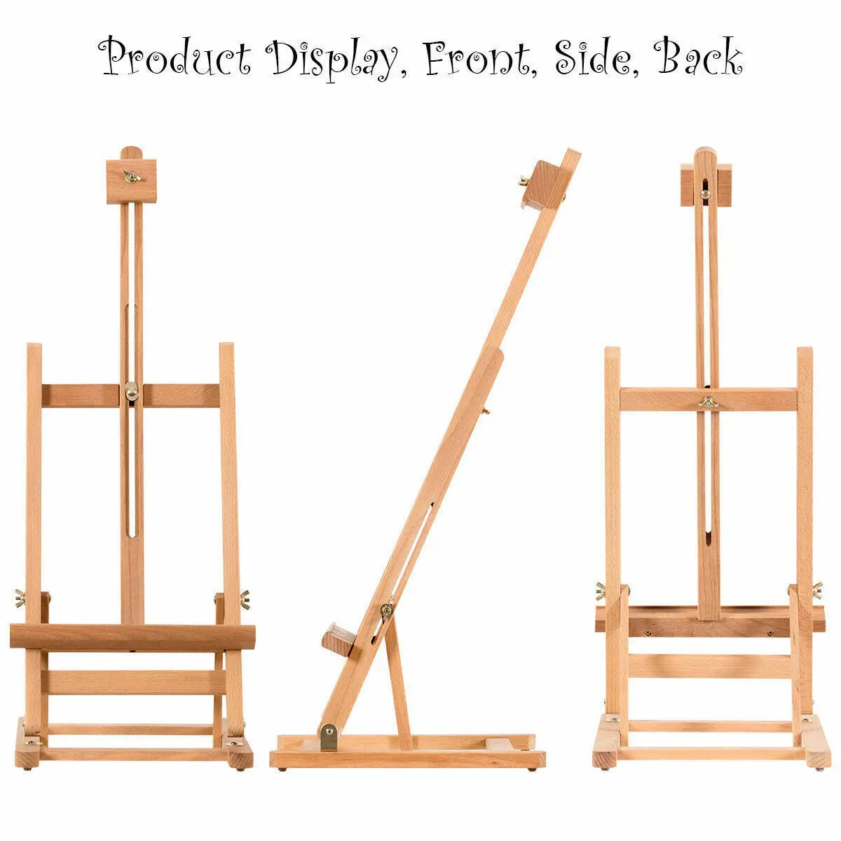 Portable Wood Tabletop Easel H-Frame Adjustable Artist Painting Display Studio  ST39509