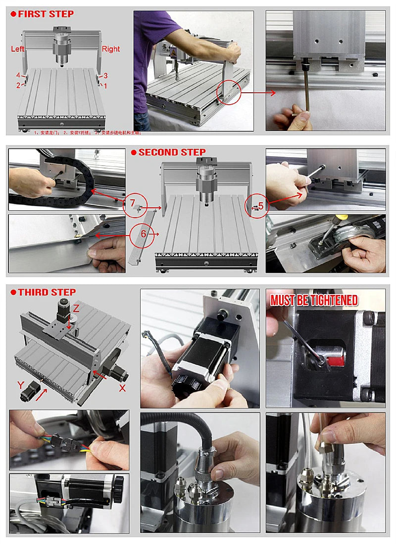 4 Axis CNC Router 6040 3040 8060 USB Port Milling Engraving Machine with Limit Switch for DIY Wood PCB PVC Acrylic Metal Carving