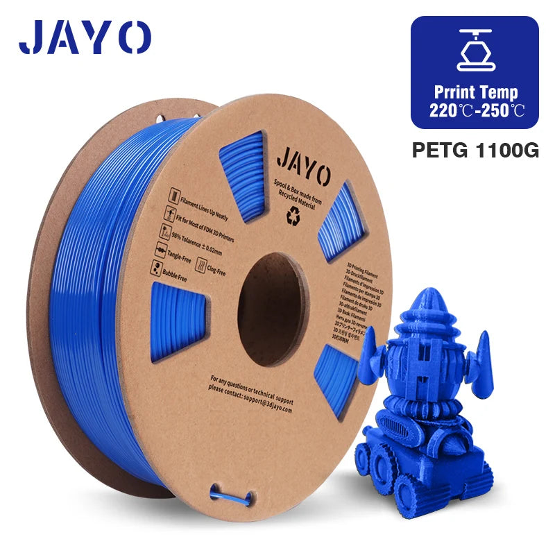 JAYO PLA/PETG/SILK/PLA Meta Filament 1Roll 3D Printer Filament 1.75mm 3d Filament PLA Printing Materials for 3D Printer&3D Pen