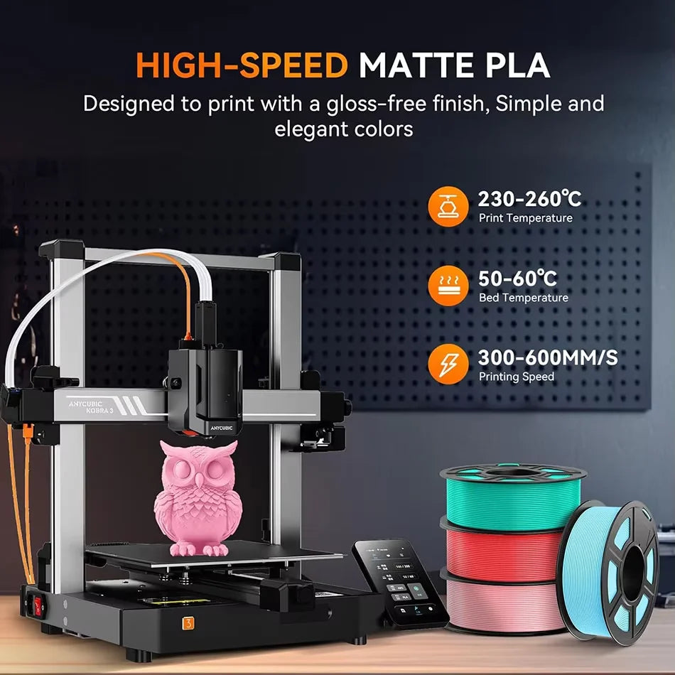 JAYO 3D Printer PLA Classic Filament 1.75mm+/-0.02mm 300-600mm/s Print Range High Flow Speedy PLA 3D Printer Filament for 3D