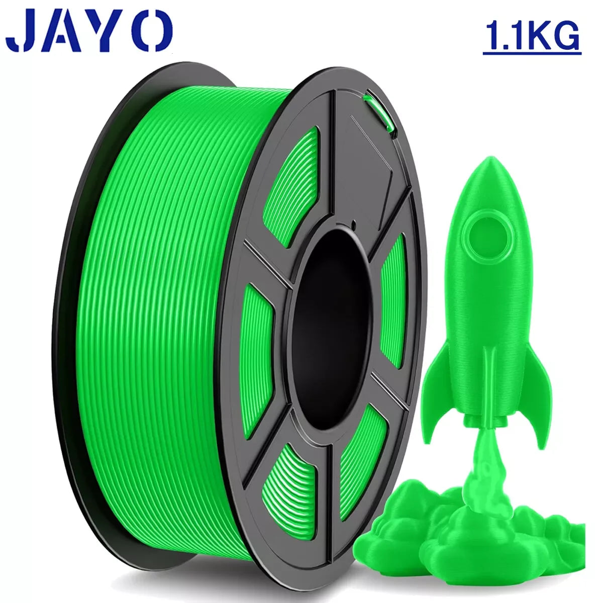 JAYO 1100G 3D High Speed PLA Filament 1.75mm HS PLA  Filament 600mm/s For Bambu FDM 3D Printer Neatly Wound 3D Printing Material