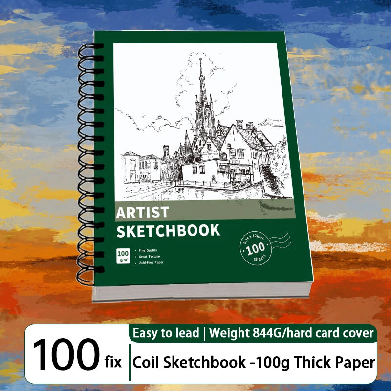 Sketchbook A4, A5, A6, thickened quick sketch book for art students, blank picture book, hand-painted pencil paper drawing