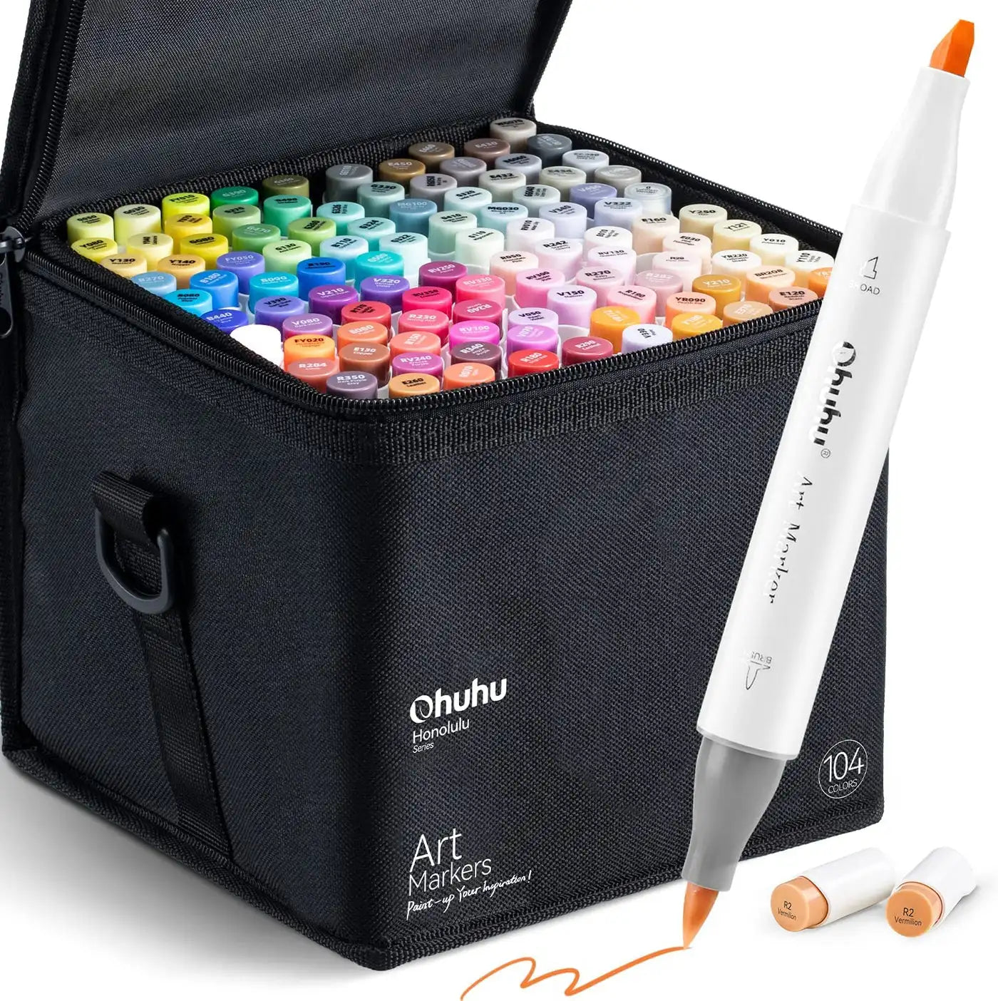 Ohuhu Honolulu 104 Colors Marker Pen Set