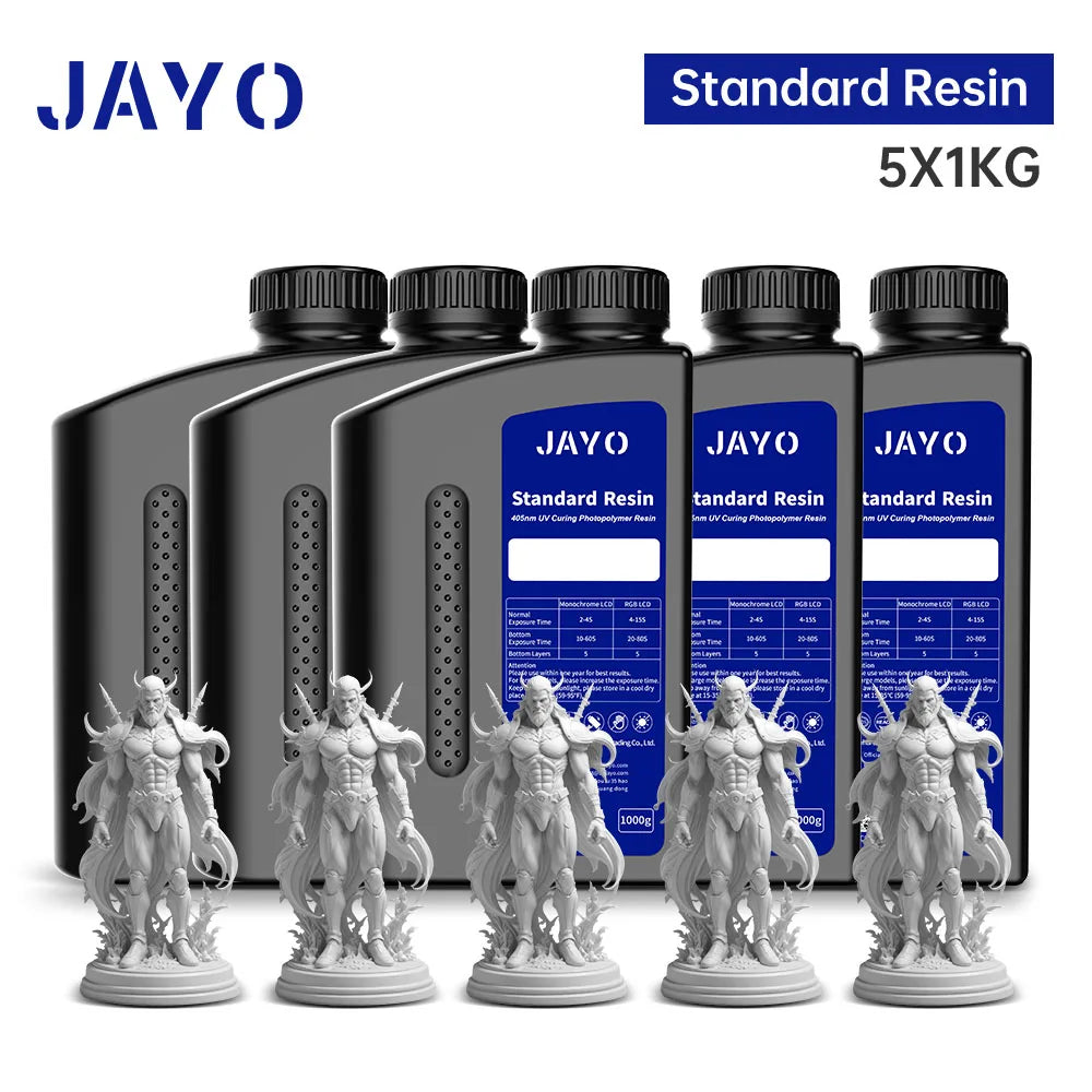 JAYO 5KG&10KG 3D Printer Standard Resin 405nm UV Resin For LCD 3D Printer Material For Printing Easy to Print Good Precision