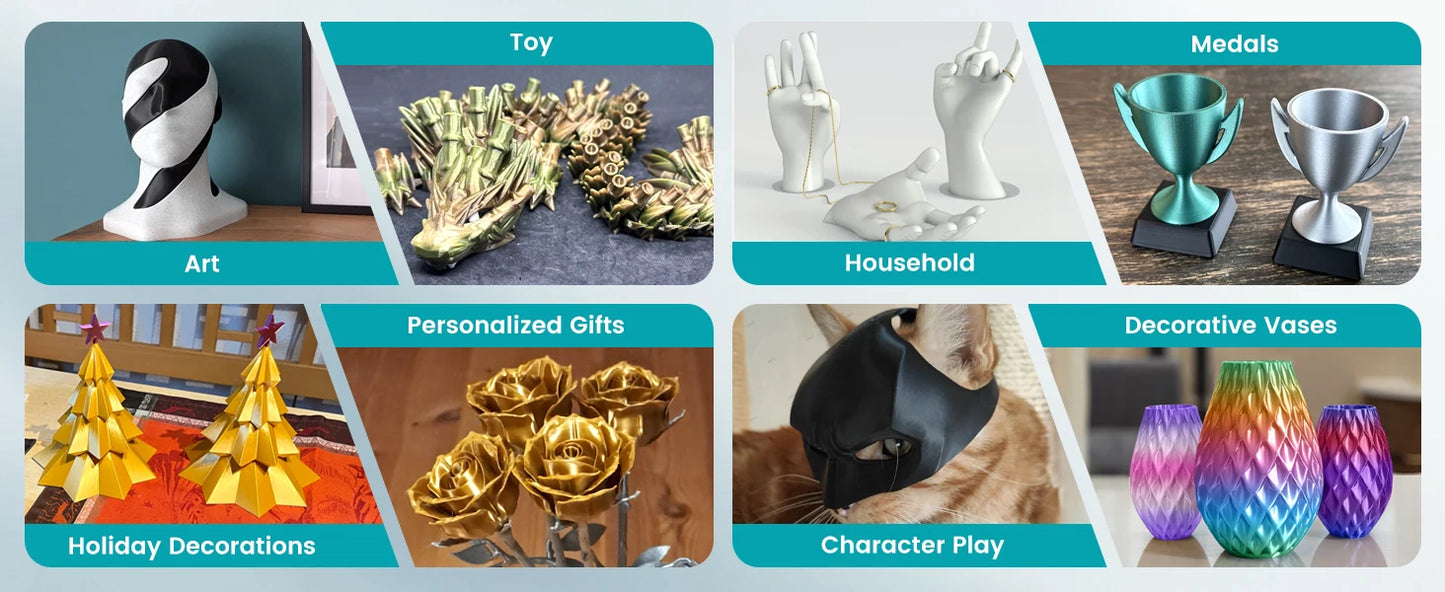 SUNLU SILK PLA+  Filament 3D Printer Filament 10kg 1.75mm Spool wire Vacuum Package